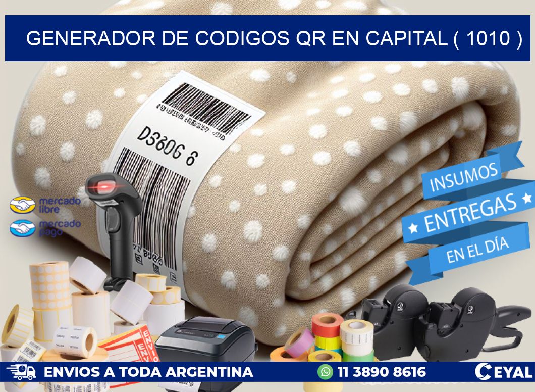 GENERADOR DE CODIGOS QR EN CAPITAL ( 1010 )