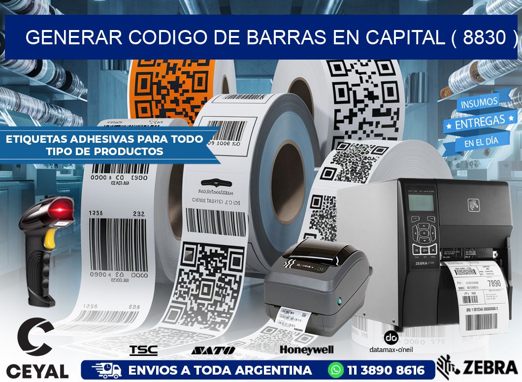 GENERAR CODIGO DE BARRAS EN CAPITAL ( 8830 )