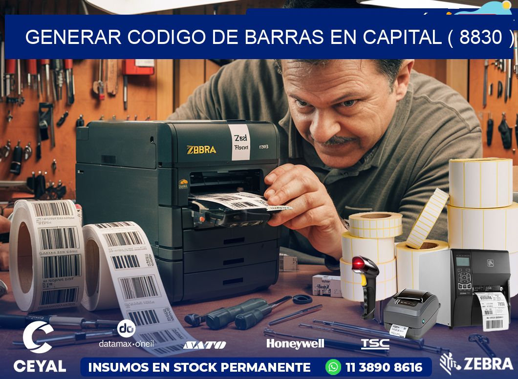 GENERAR CODIGO DE BARRAS EN CAPITAL ( 8830 )