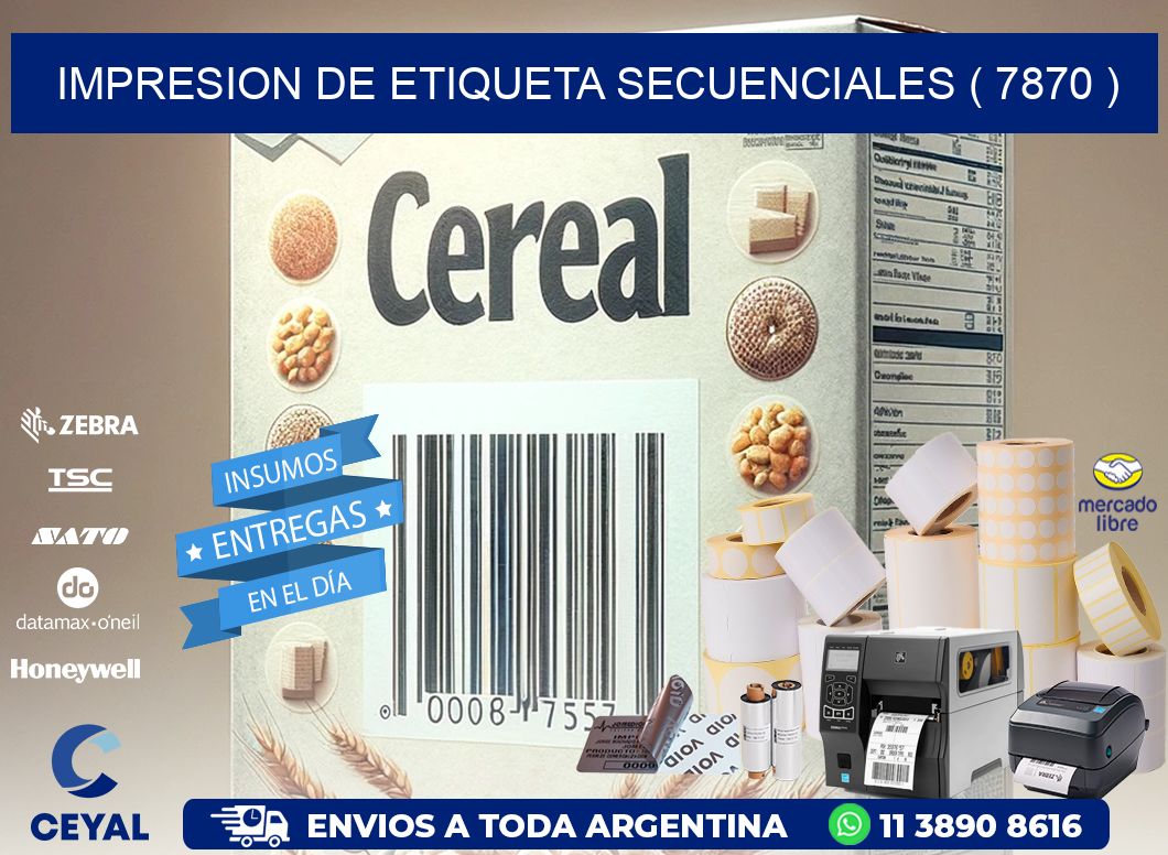 IMPRESION DE ETIQUETA SECUENCIALES ( 7870 )