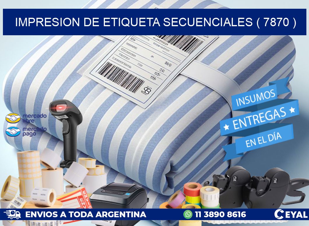 IMPRESION DE ETIQUETA SECUENCIALES ( 7870 )