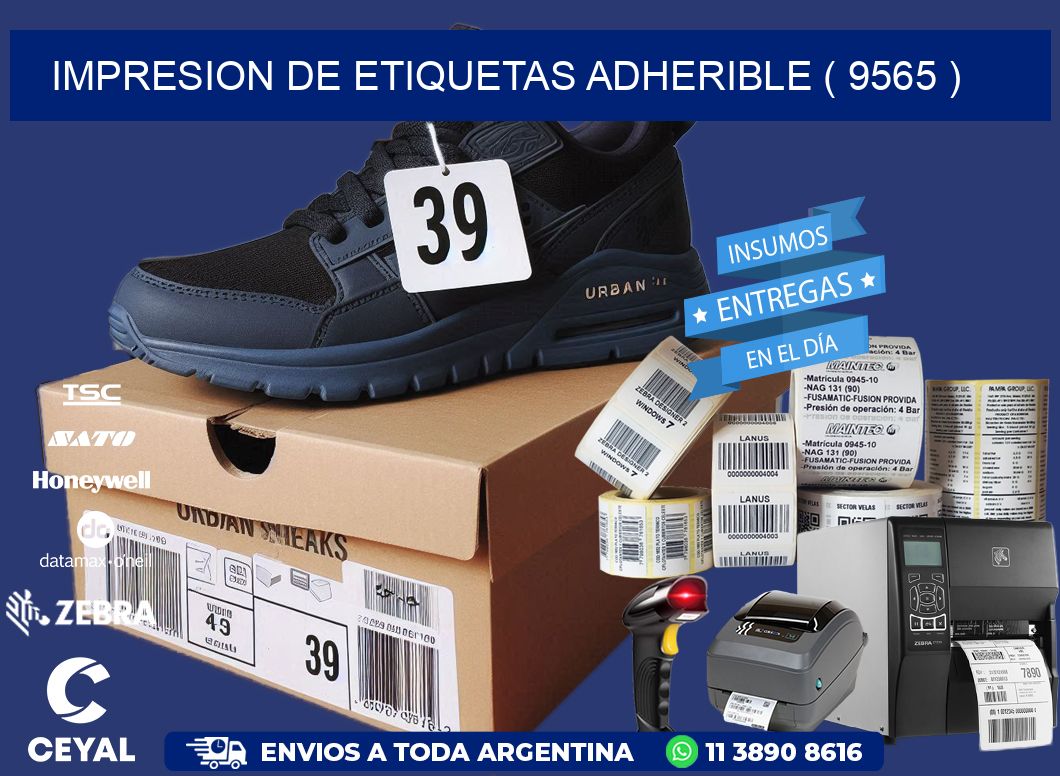 IMPRESION DE ETIQUETAS ADHERIBLE ( 9565 )
