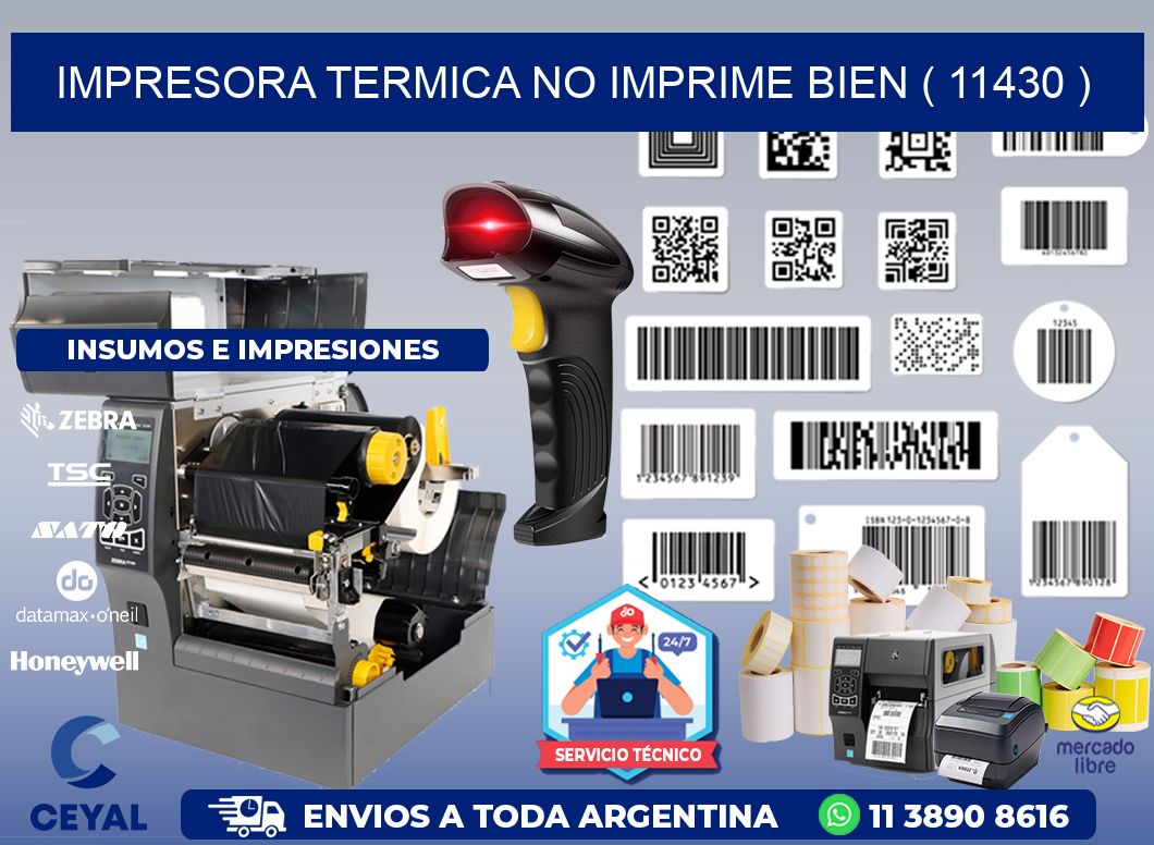 IMPRESORA TERMICA NO IMPRIME BIEN ( 11430 )