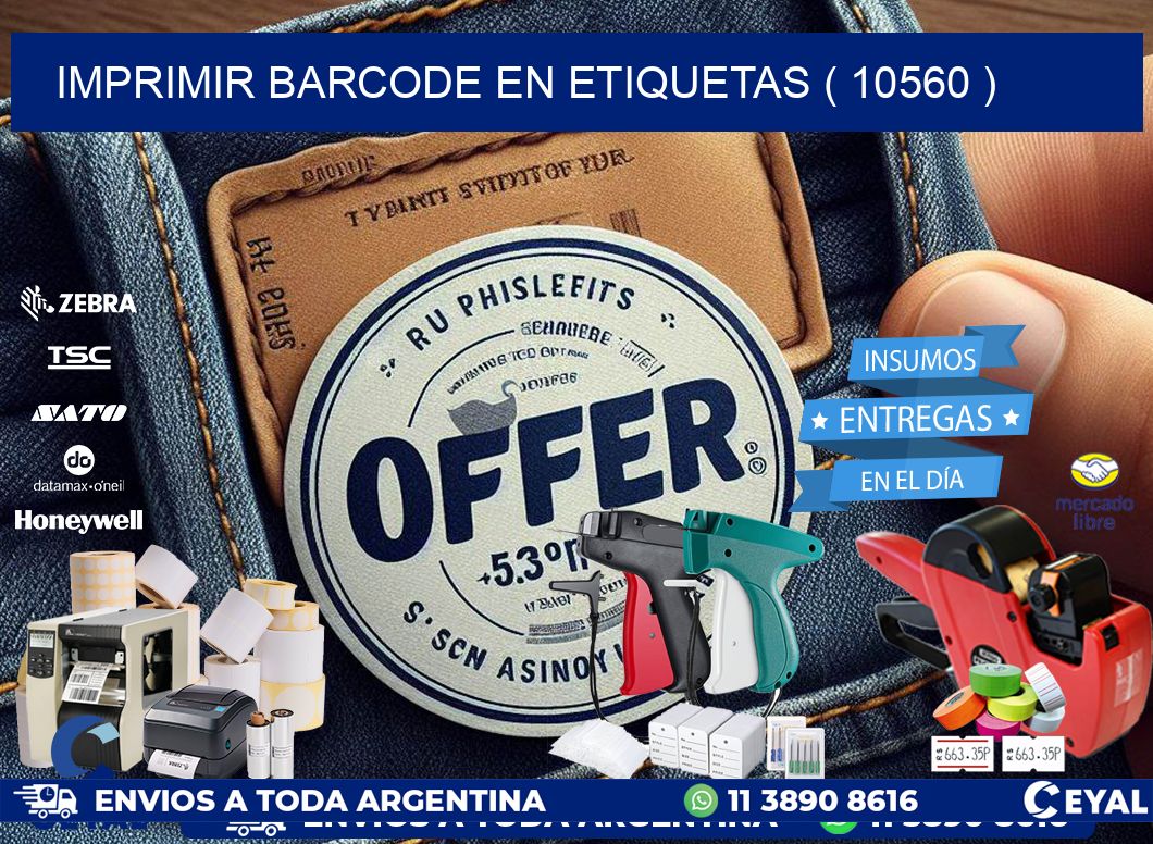 IMPRIMIR BARCODE EN ETIQUETAS ( 10560 )