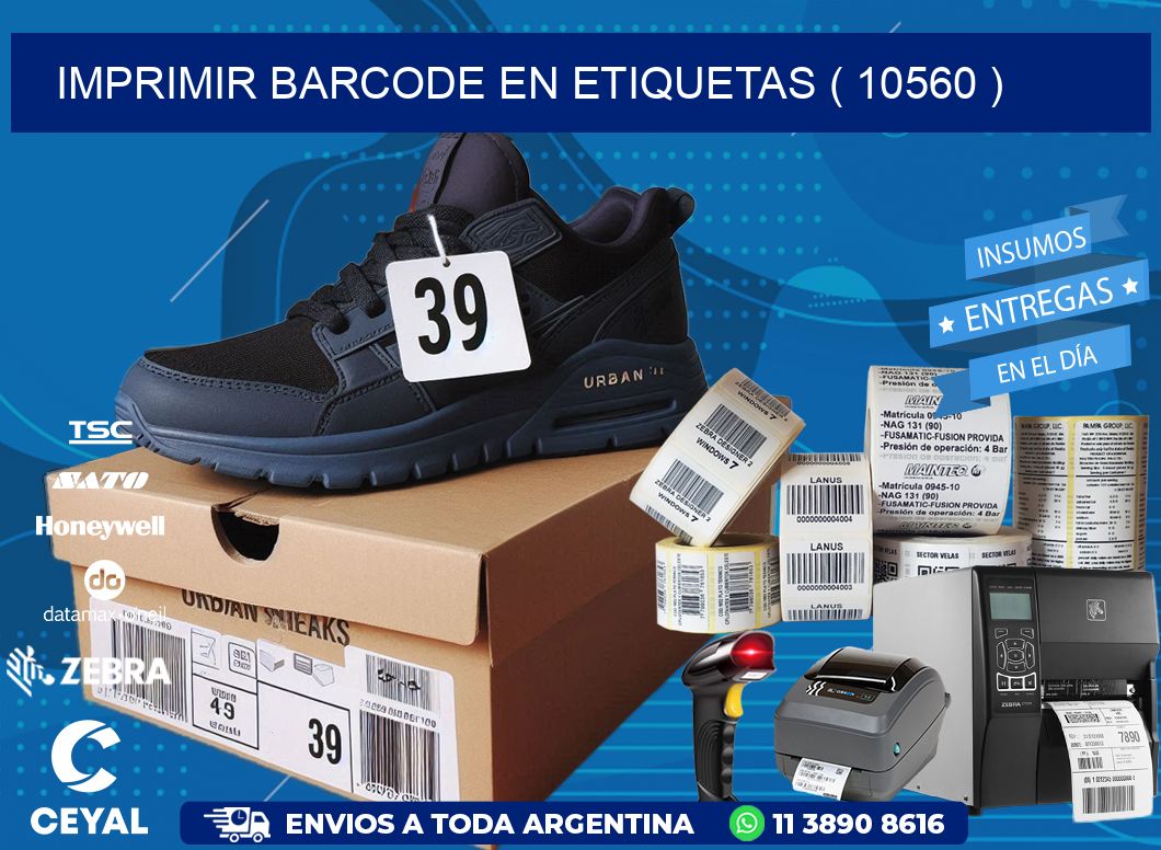IMPRIMIR BARCODE EN ETIQUETAS ( 10560 )