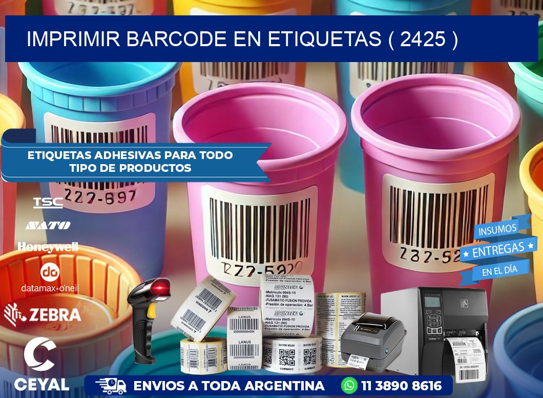IMPRIMIR BARCODE EN ETIQUETAS ( 2425 )