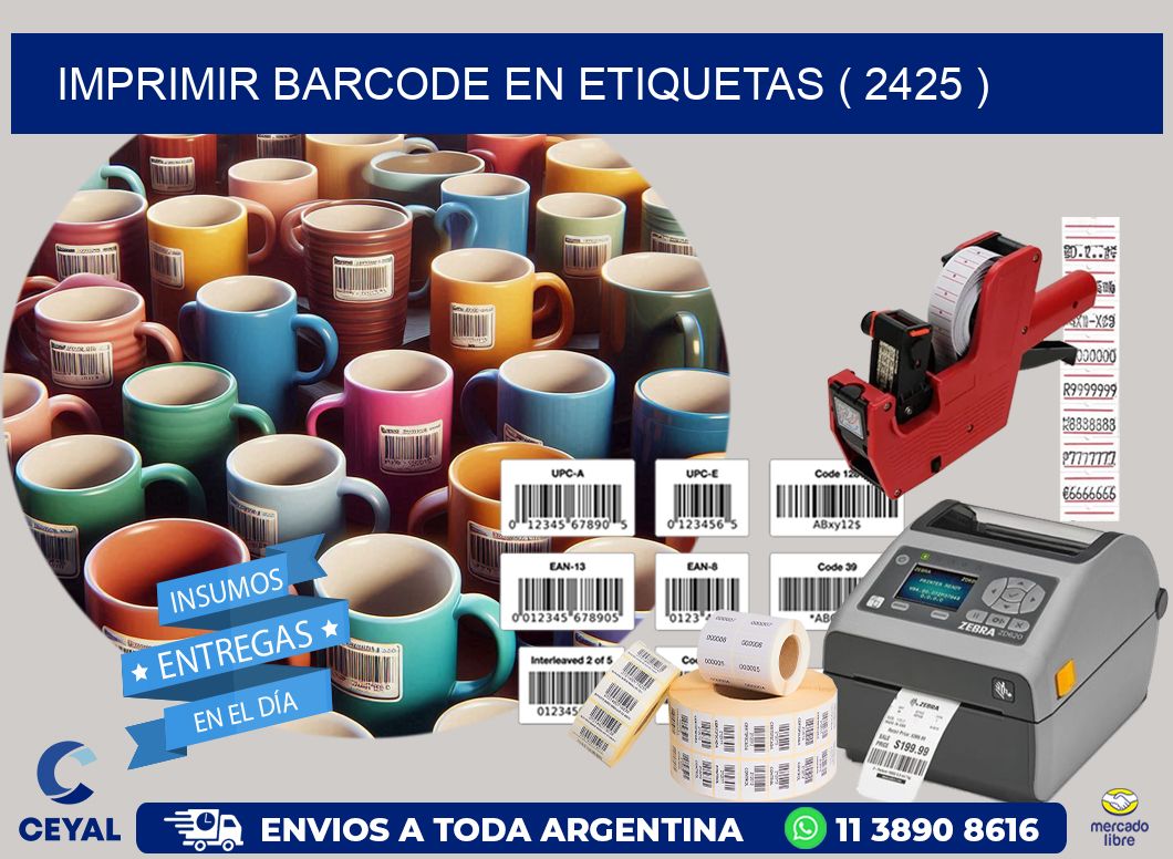 IMPRIMIR BARCODE EN ETIQUETAS ( 2425 )