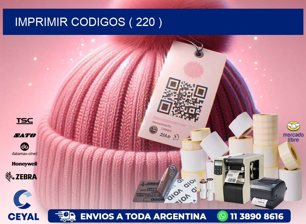 IMPRIMIR CODIGOS ( 220 )