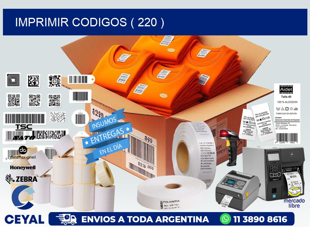 IMPRIMIR CODIGOS ( 220 )