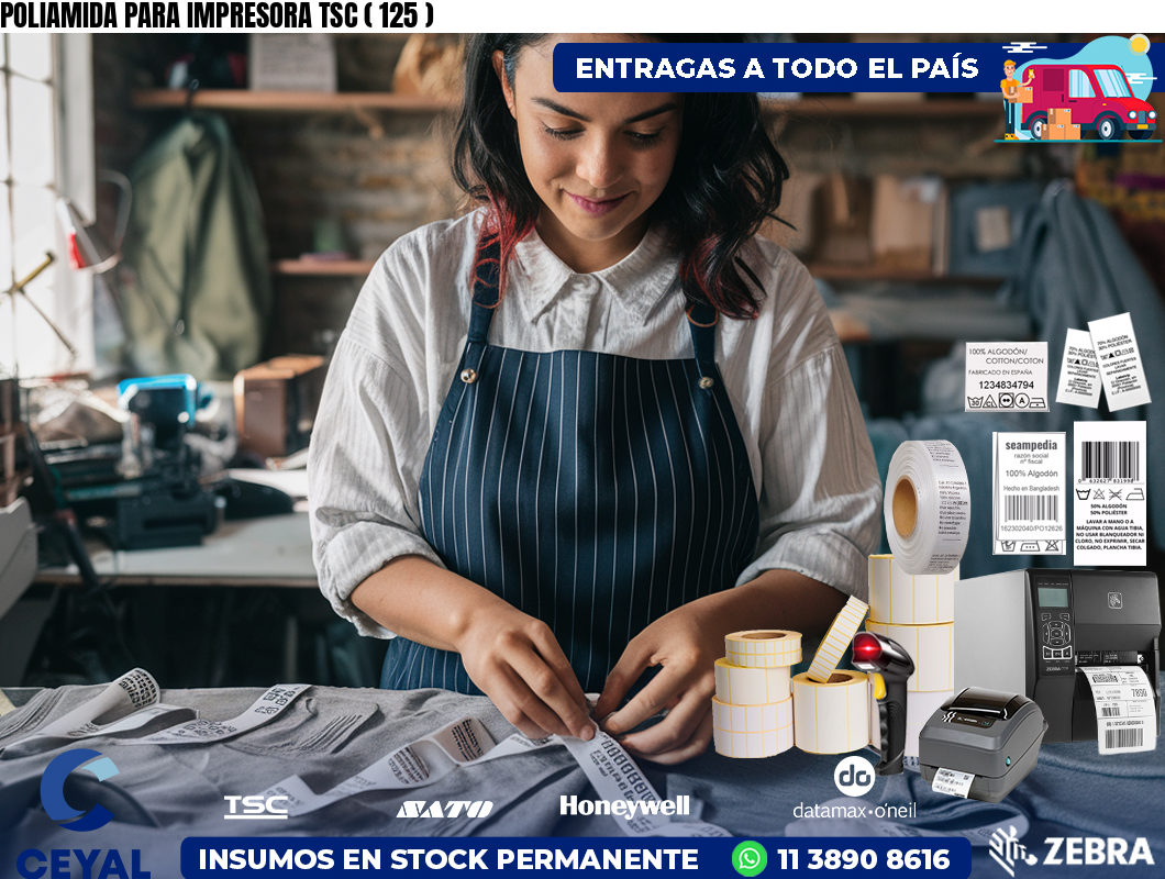 POLIAMIDA PARA IMPRESORA TSC ( 125 )