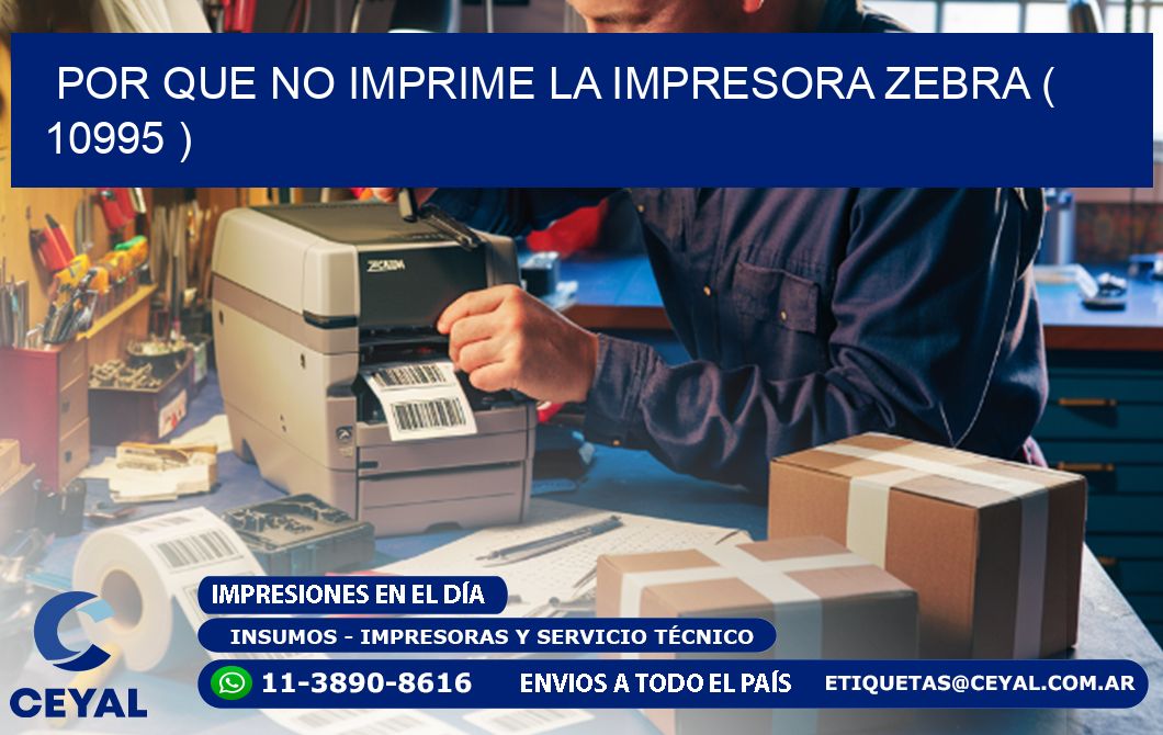 POR QUE NO IMPRIME LA IMPRESORA ZEBRA ( 10995 )