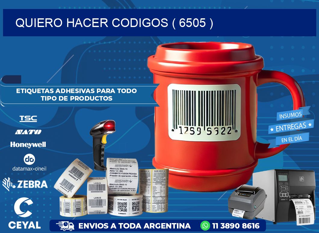 QUIERO HACER CODIGOS ( 6505 )
