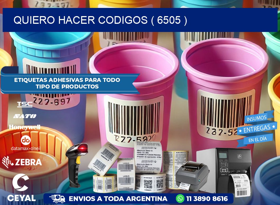 QUIERO HACER CODIGOS ( 6505 )