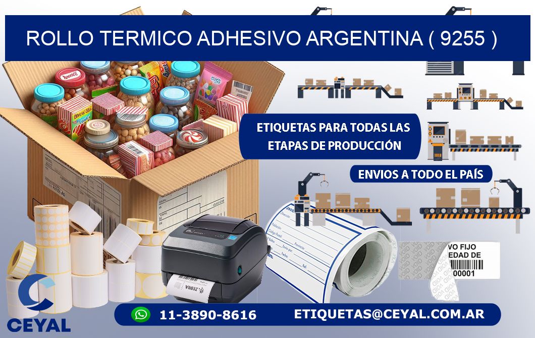 ROLLO TERMICO ADHESIVO ARGENTINA ( 9255 )