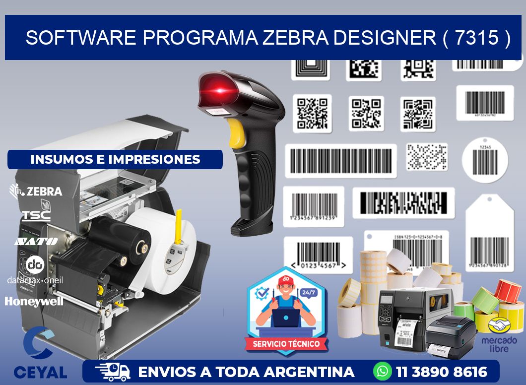 SOFTWARE PROGRAMA ZEBRA DESIGNER ( 7315 )