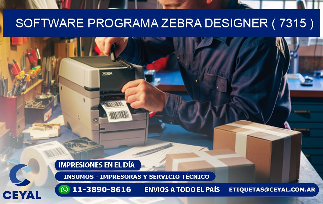 SOFTWARE PROGRAMA ZEBRA DESIGNER ( 7315 )