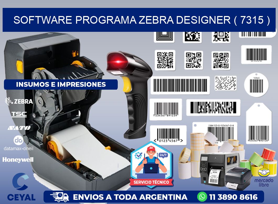 SOFTWARE PROGRAMA ZEBRA DESIGNER ( 7315 )