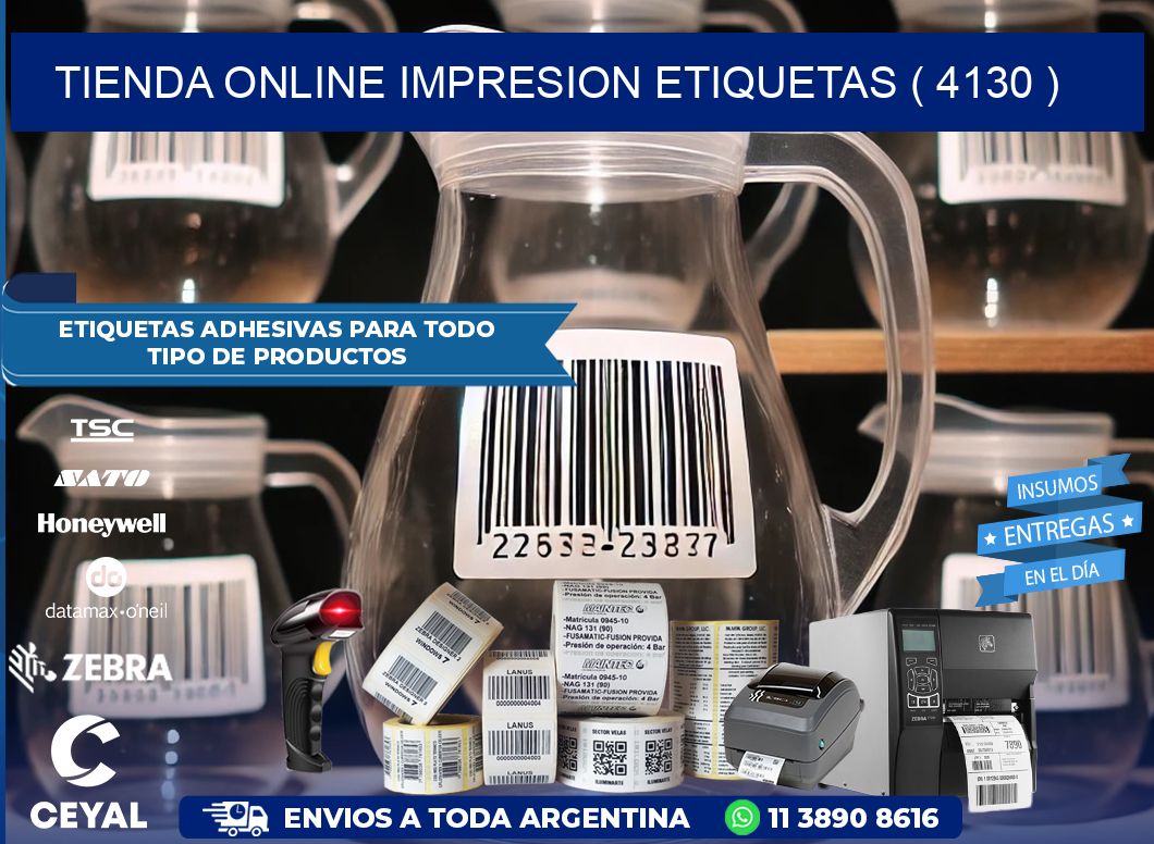 TIENDA ONLINE IMPRESION ETIQUETAS ( 4130 )