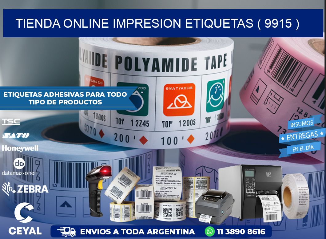 TIENDA ONLINE IMPRESION ETIQUETAS ( 9915 )