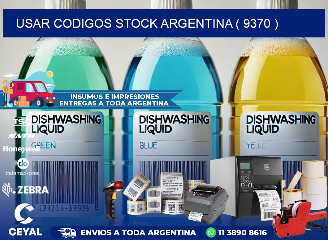 USAR CODIGOS STOCK ARGENTINA ( 9370 )