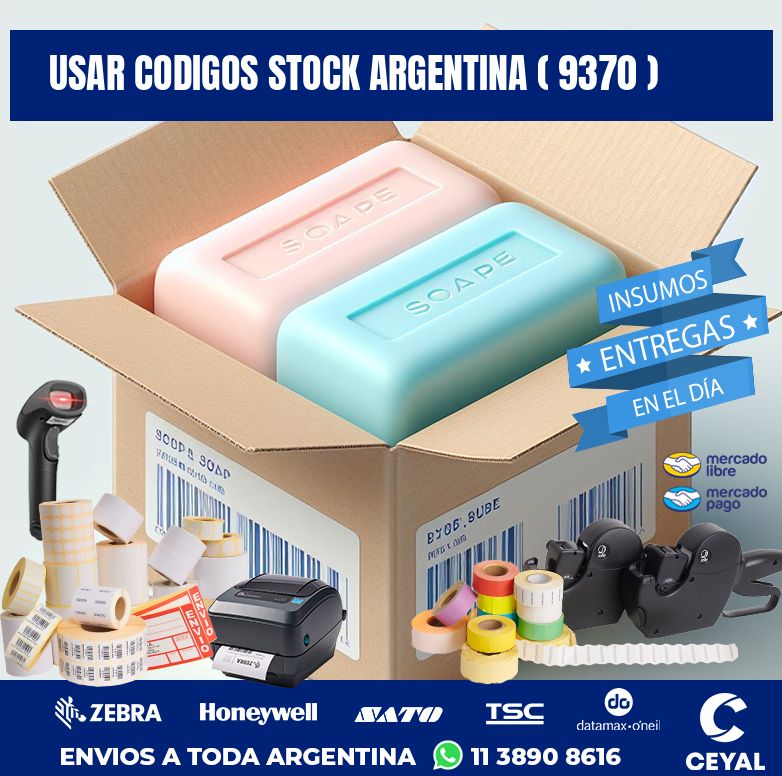 USAR CODIGOS STOCK ARGENTINA ( 9370 )