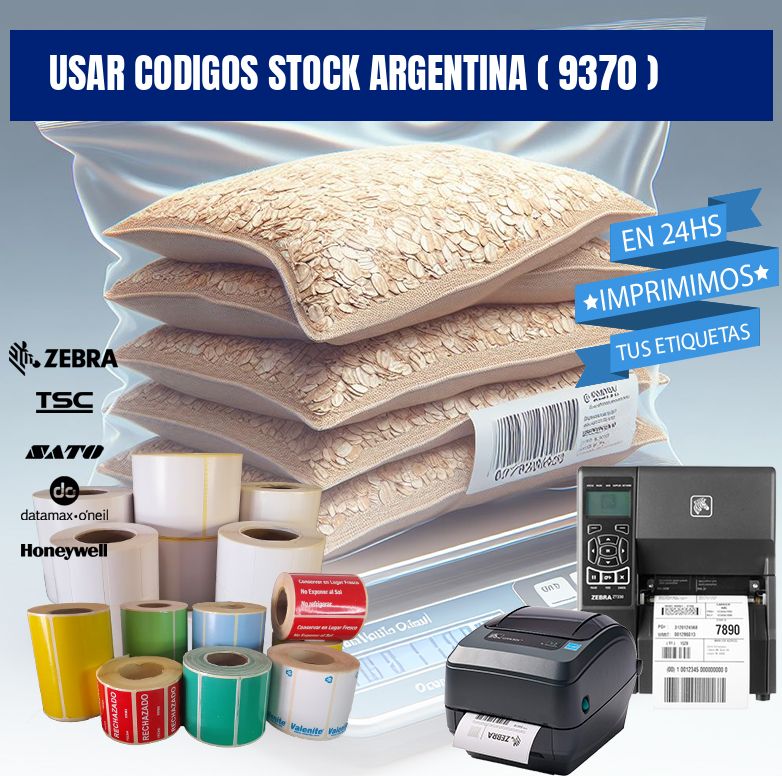 USAR CODIGOS STOCK ARGENTINA ( 9370 )