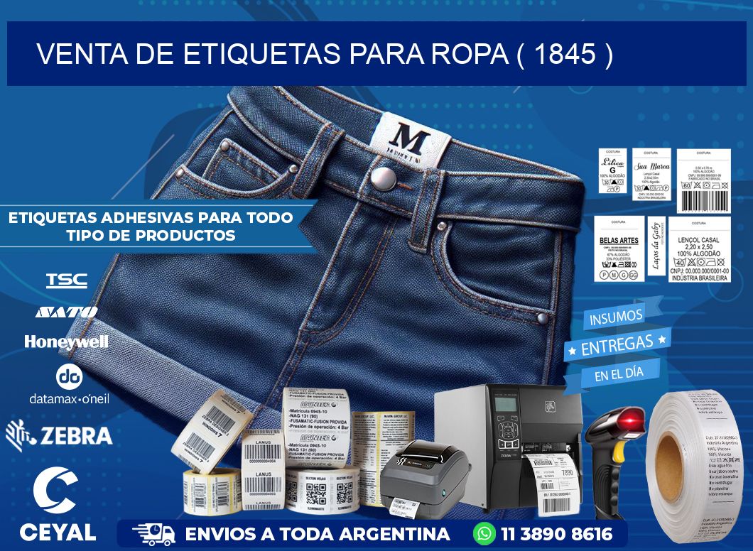 VENTA DE ETIQUETAS PARA ROPA ( 1845 )