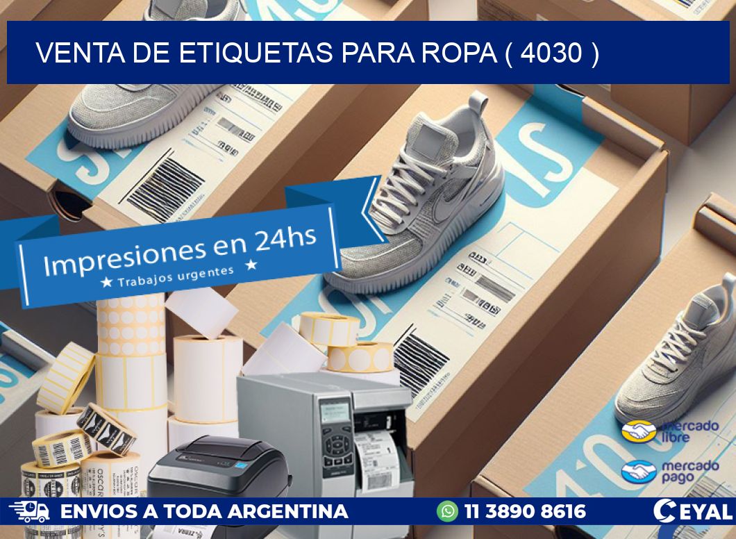 VENTA DE ETIQUETAS PARA ROPA ( 4030 )
