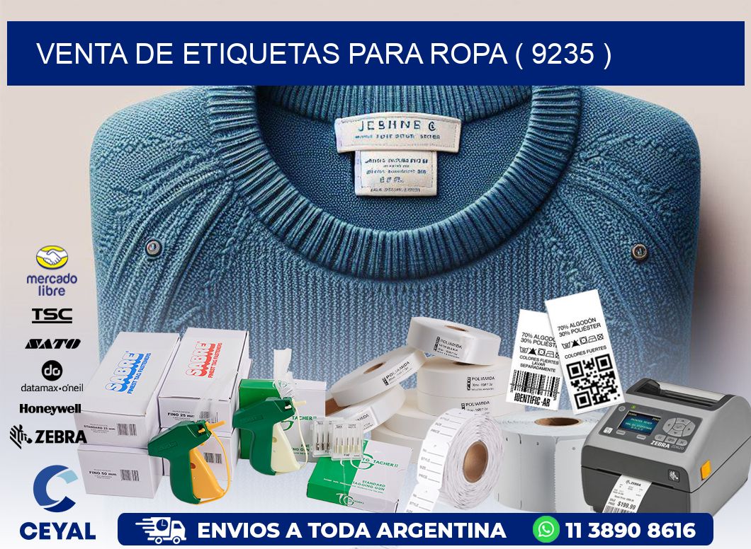 VENTA DE ETIQUETAS PARA ROPA ( 9235 )