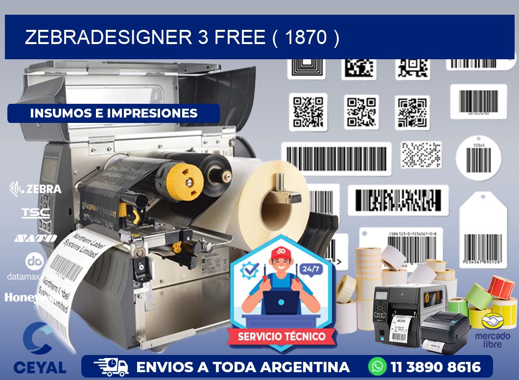 ZEBRADESIGNER 3 FREE ( 1870 )