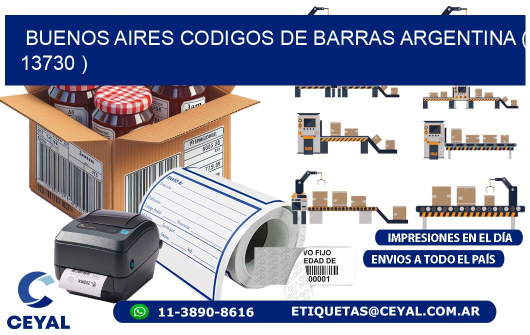 buenos aires codigos de barras argentina ( 13730 )