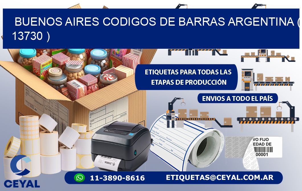 buenos aires codigos de barras argentina ( 13730 )