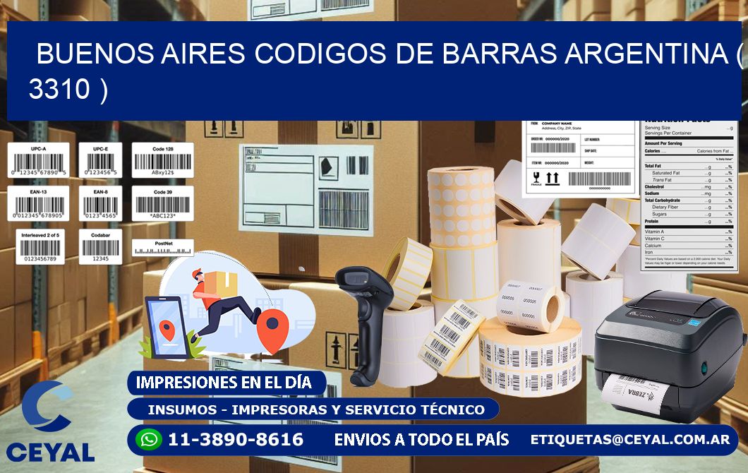 buenos aires codigos de barras argentina ( 3310 )