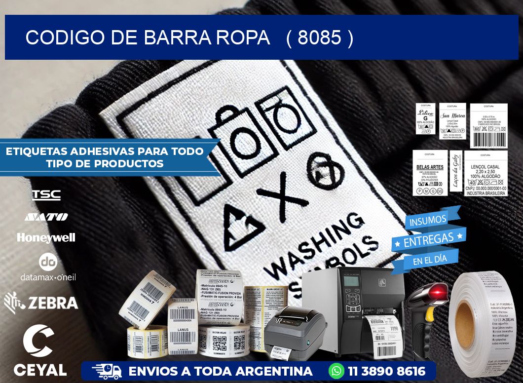 codigo de barra ropa   ( 8085 )