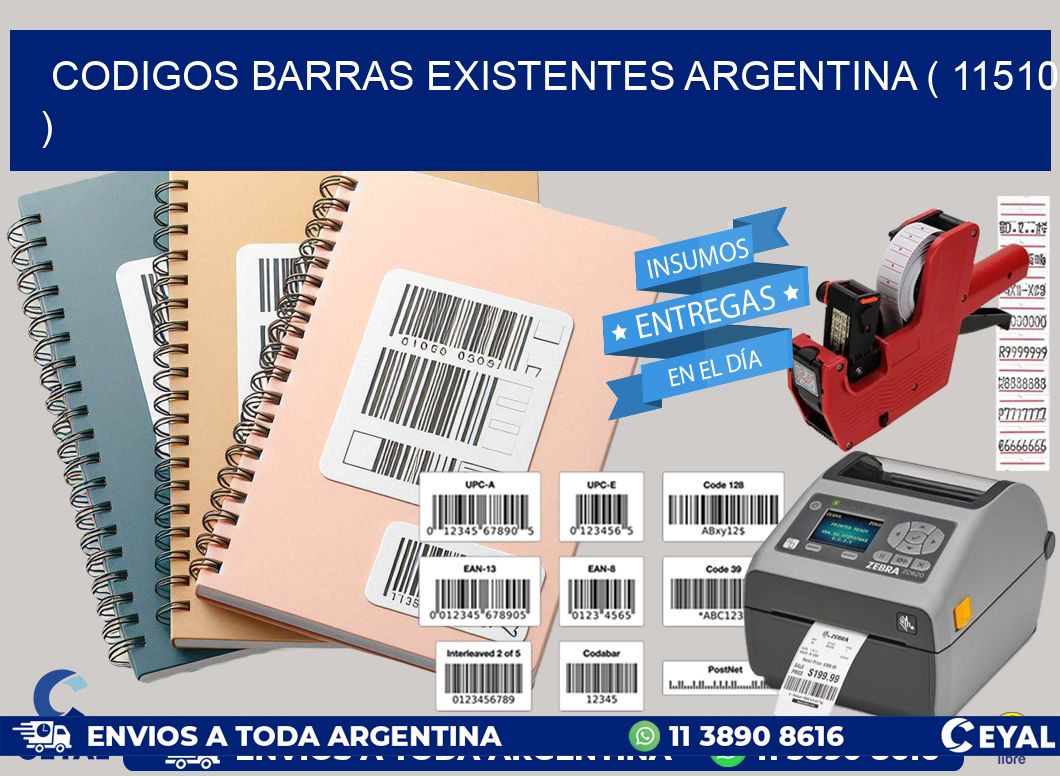 codigos barras existentes argentina ( 11510 )