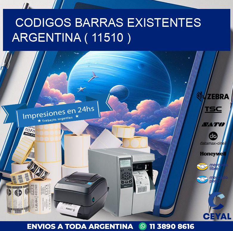 codigos barras existentes argentina ( 11510 )