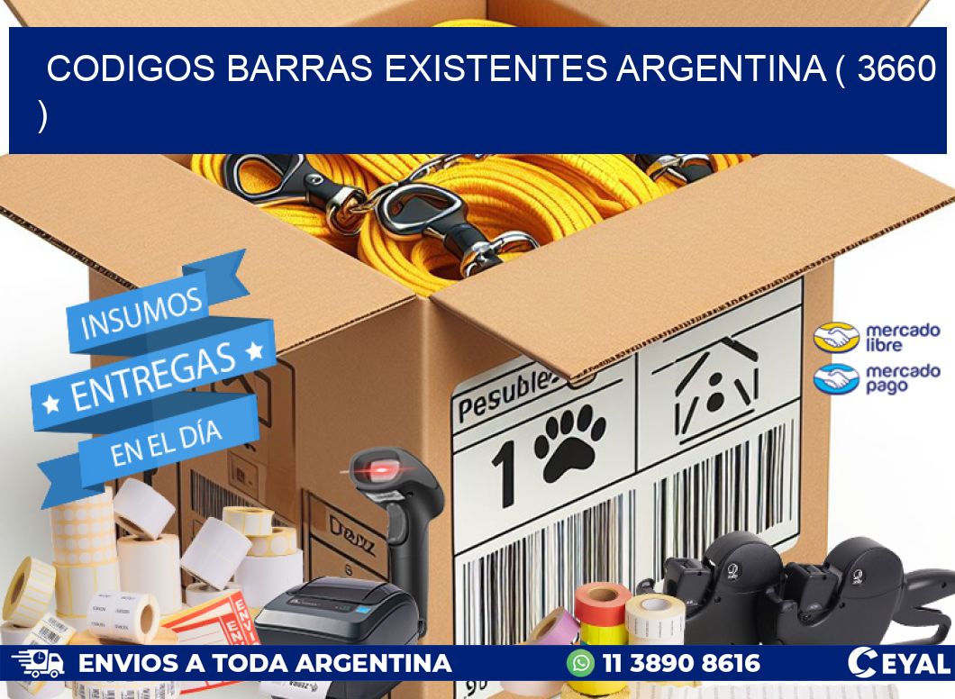 codigos barras existentes argentina ( 3660 )