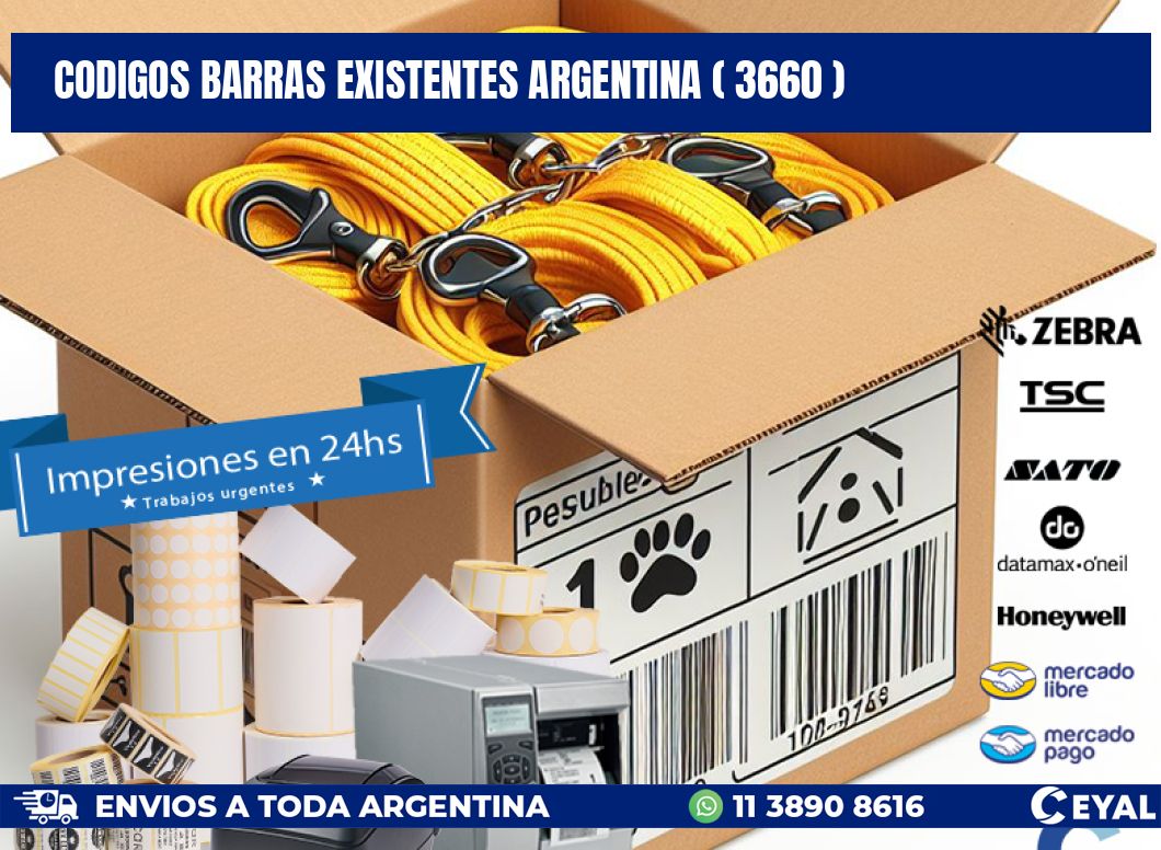 codigos barras existentes argentina ( 3660 )