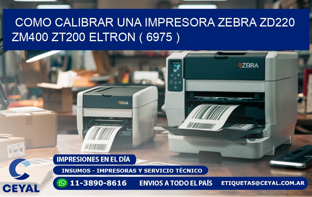 como calibrar una impresora zebra zd220 ZM400 ZT200 ELTRON ( 6975 )
