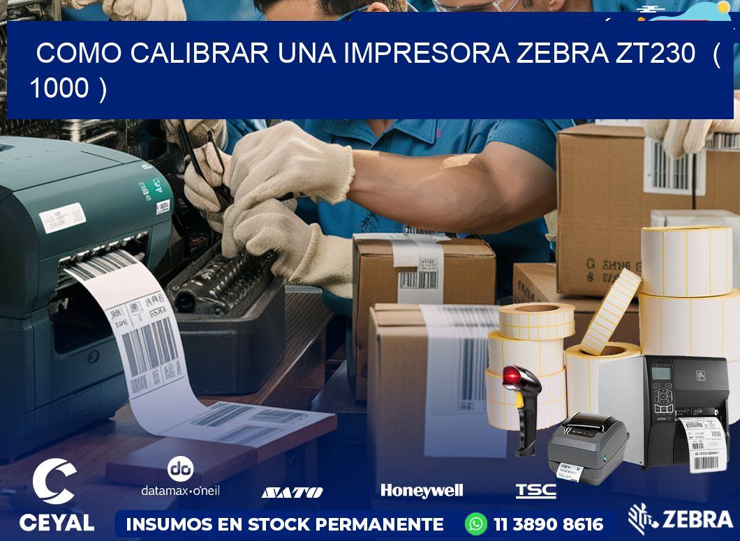 como calibrar una impresora zebra zt230  ( 1000 )