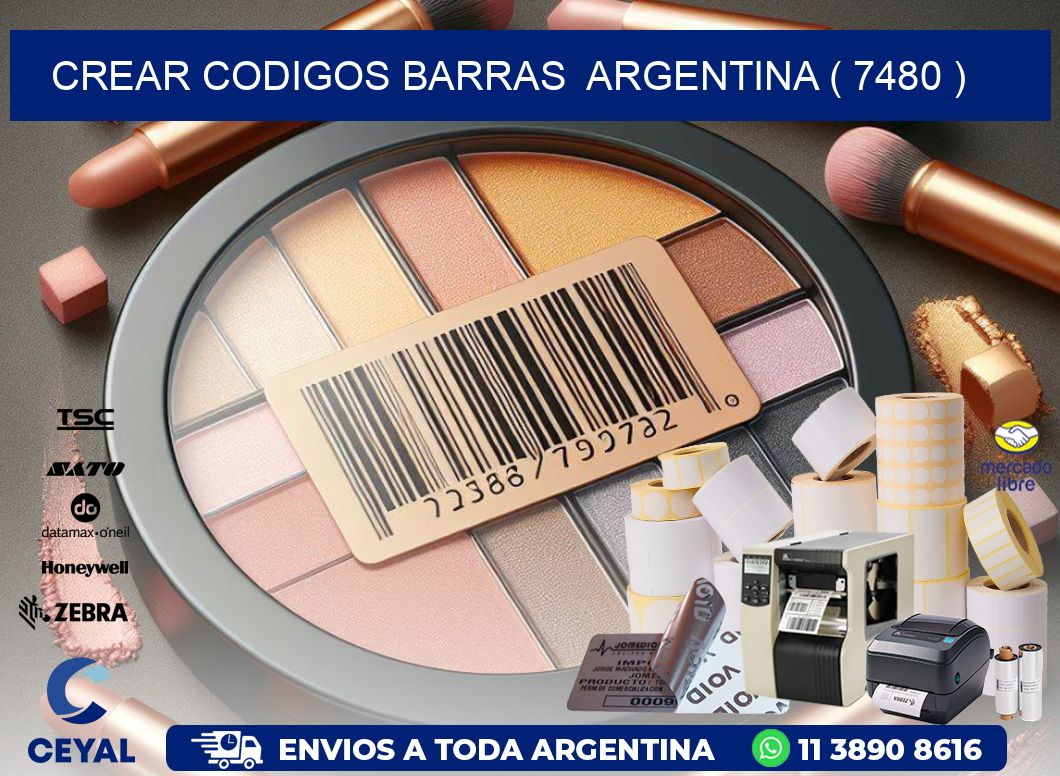crear codigos barras  argentina ( 7480 )