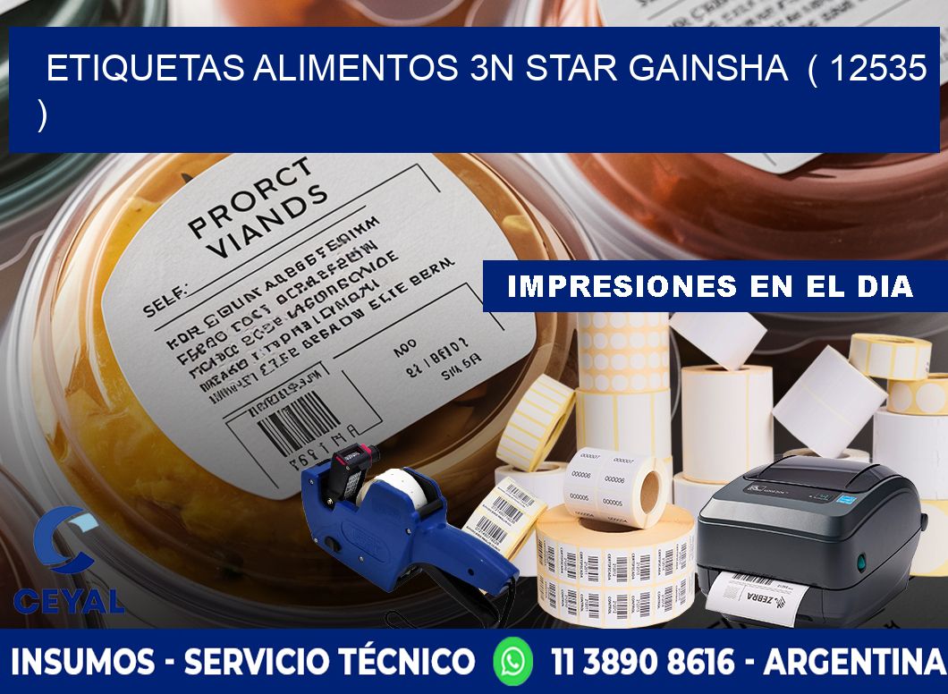 etiquetas alimentos 3n star gainsha  ( 12535 )