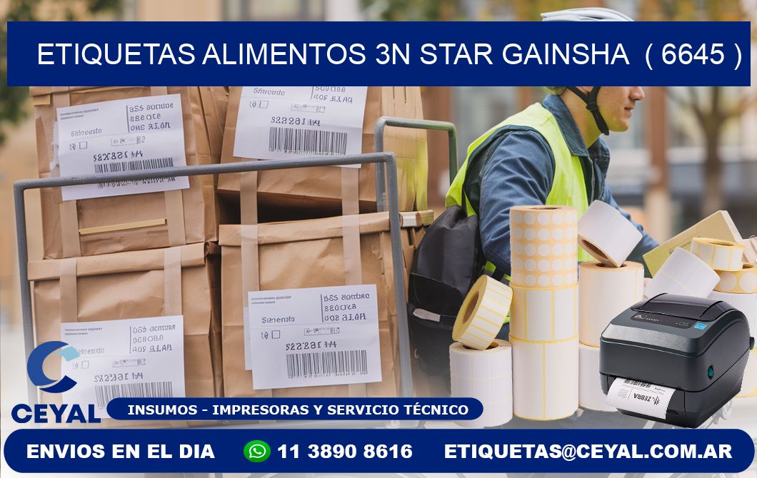 etiquetas alimentos 3n star gainsha  ( 6645 )
