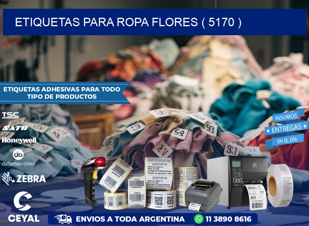 etiquetas para ropa flores ( 5170 )