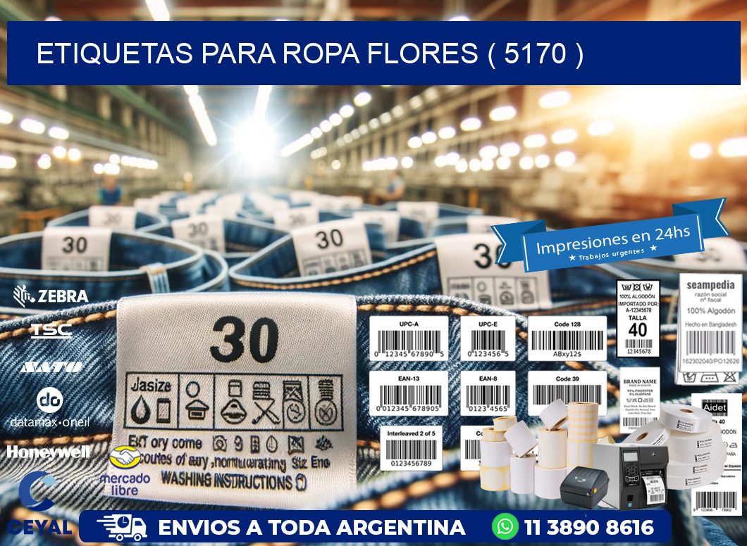 etiquetas para ropa flores ( 5170 )