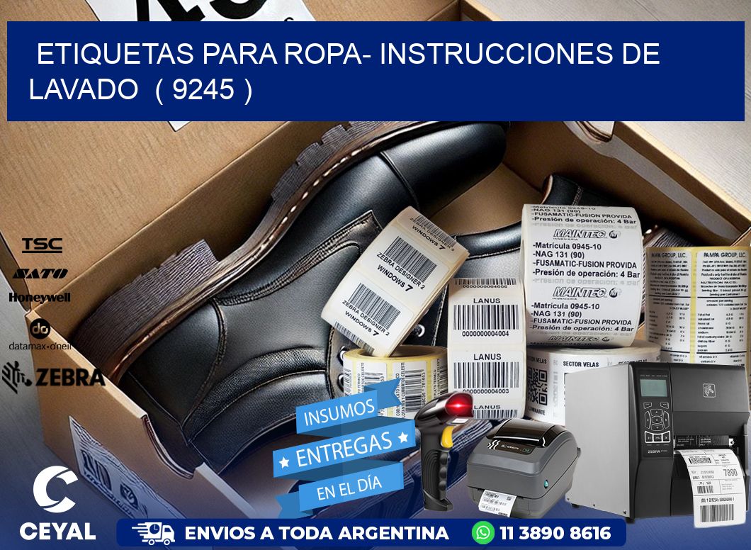 etiquetas para ropa- instrucciones de lavado  ( 9245 )