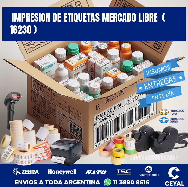 impresion de etiquetas mercado libre  ( 16230 )