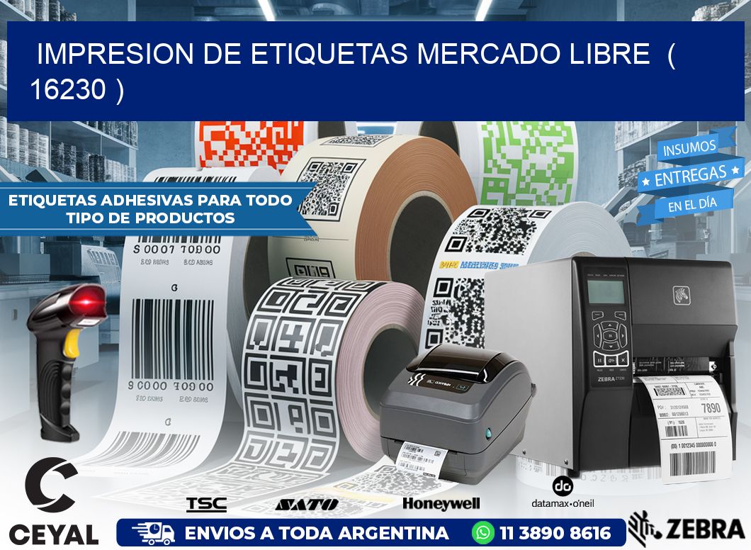 impresion de etiquetas mercado libre  ( 16230 )