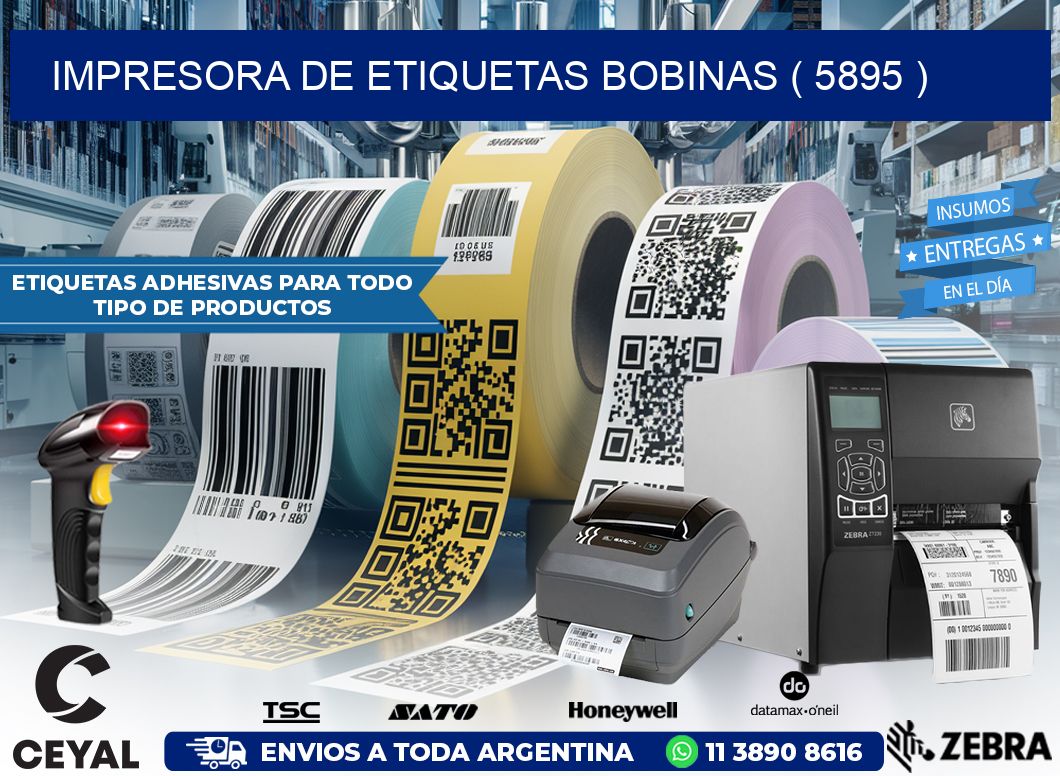 impresora de etiquetas bobinas ( 5895 )