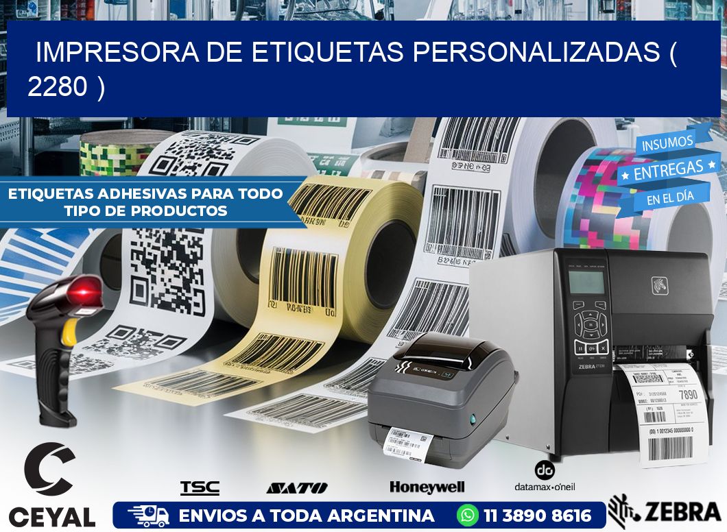 impresora de etiquetas personalizadas ( 2280 )